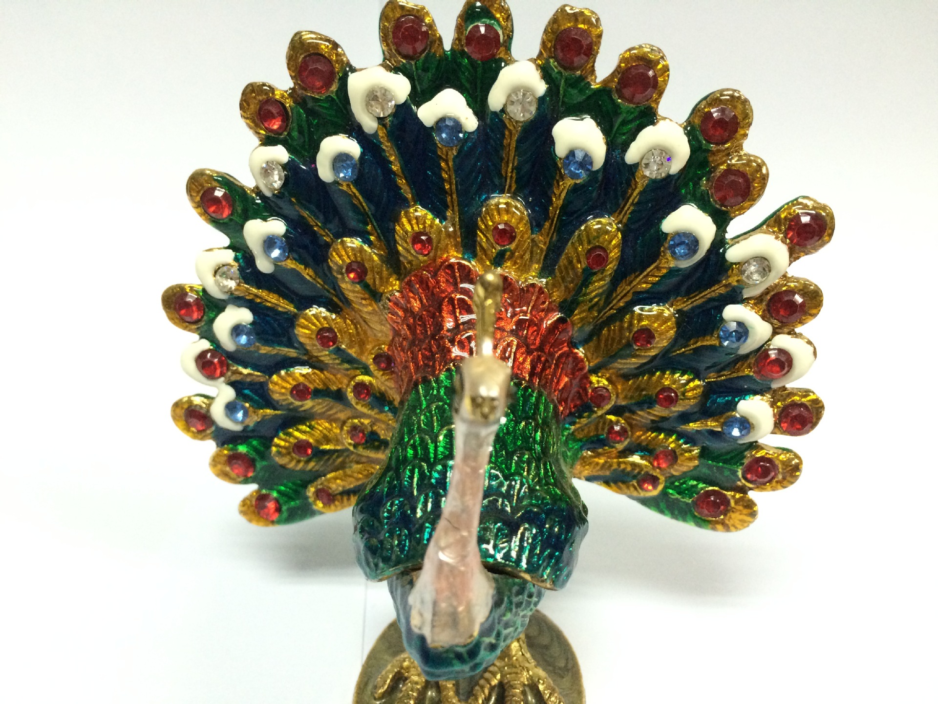 铅锡合金孔雀工艺品 铸就永恒之美