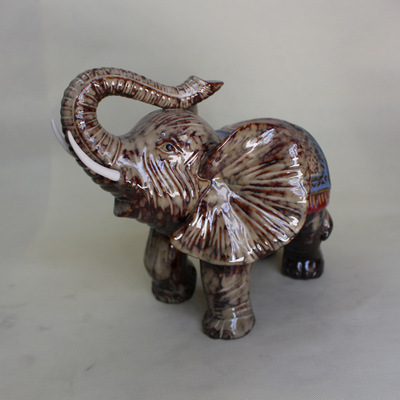 祥瑞相伴，雅室生辉 德化友诚陶瓷商行吉祥窑变大象XZ6378品鉴